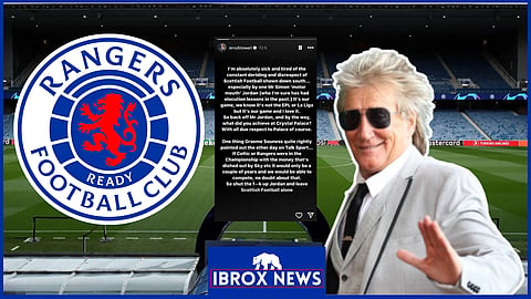 Rod Stewart has reacted to comments made by Simon Jordan about Rangers and Celtic [Credit: Instagram]