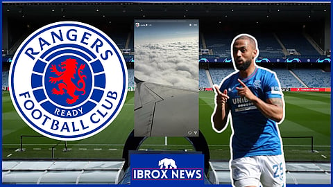 Kemar Roofe has shared an image of him on a plane after he confirmed he was leaving Rangers [Credit: Instagram]