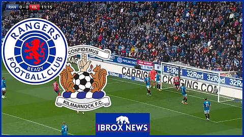 James Tavernier in Rangers v Kilmarnock. Credit: Sky Sports Scotland Twitter