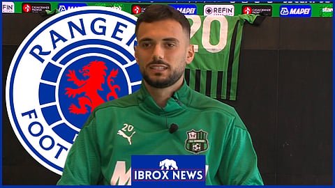 Rangers signed Nedim Bajrami [credit: U.S. Sassuolo Calcio on YouTube]