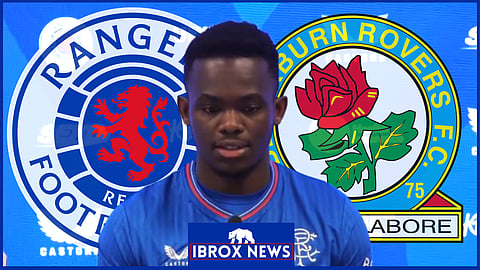 Rabbi Matondo may leave Rangers for Blackburn Rovers [Credit: @rangersfc on X]