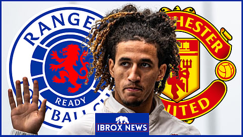 Rangers are eyeing a move for Manchester United midfielder Hannibal Mejbri [credit: @manutd on X]