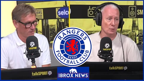Jim White discussed Rangers [Credit: talkSPORT via YouTube]