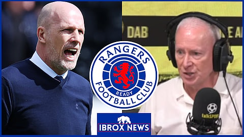 Jim White responded to a Philippe Clement claim at rangers [Credit: talkSPORT]