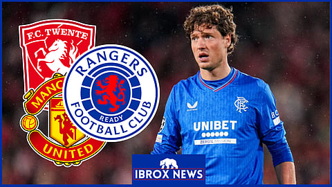 Former Rangers forward Sam Lammers' FC Twente side faced Manchester United in the Europa League.