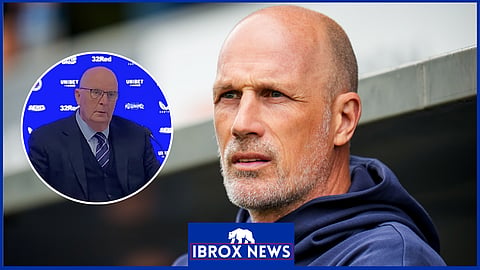 Rangers boss Philippe Clement and John Gilligan
Credit: Rangers Review 