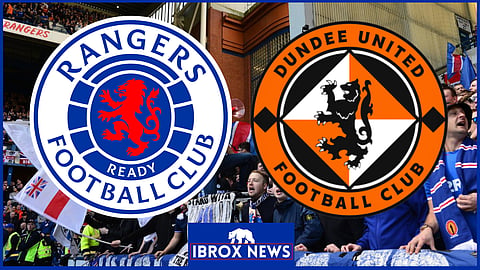 Rangers took on Dundee United at Ibrox