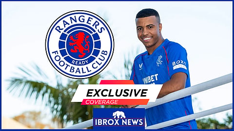 Hamza Igamane impressed in his early action for Rangers [Credit Rangers FC via X]