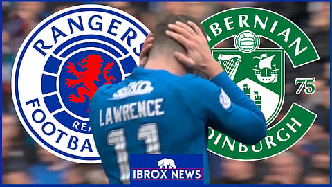 Tom Lawrence scored an excellent goal for Rangers against Hibernian [Credit: @ScotlandSky on X]