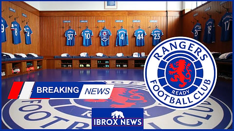 Rangers dressing room at Ibrox