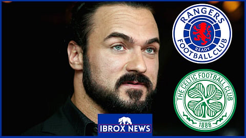 Rangers fan Drew McIntyre was targeted by a Celtic supporter