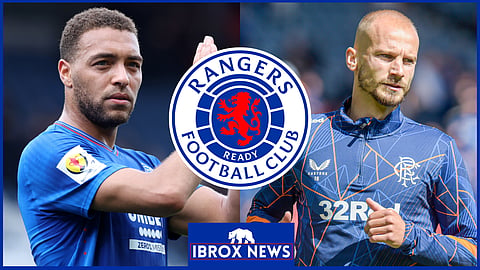 Cyriel Dessers and Vaclav Cerny had mixed evenings for Rangers 
[Credit: Imago]