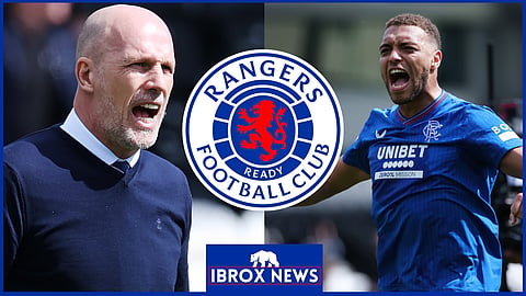 Rangers manager Philippe Clement and forward Cyriel Dessers