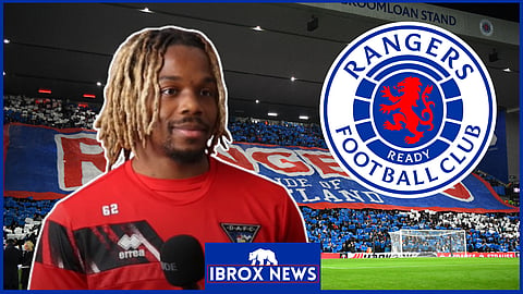 Dapo Mebude wants Rangers return as new admission emerges. Credit: Dunfermline Athletic YouTube