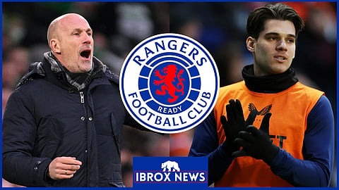 Rangers manager Philippe Clement and Ianis Hagi