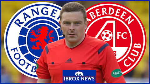 John Beaton has come under pressure in Rangers v Aberdeen 