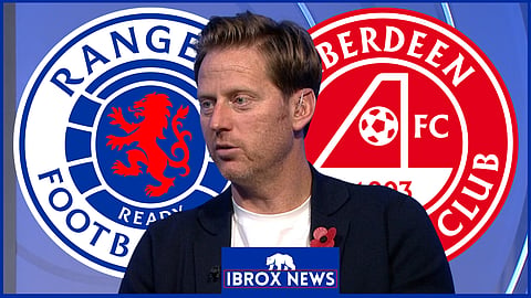 Michael Stewart reacts to Rangers v Aberdeen [credit: BBC iPlayer]