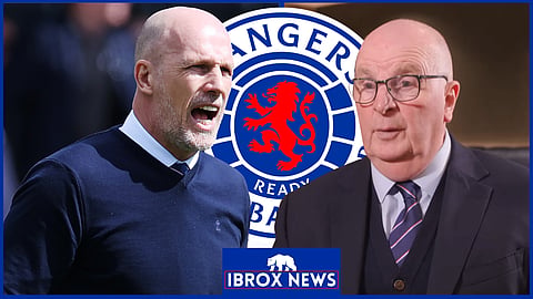 Philippe Clement may be under pressure from John Gilligan at Rangers [credit: Rangers Football Club (Official) on YouTube]