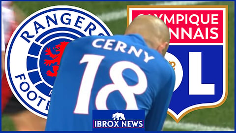 Vaclav Cerny missed a golden chance for Rangers v Lyon [credit: TNT Sports on YouTube]