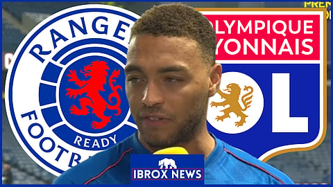 Cyriel Dessers slammed for Rangers showing v Lyon [credit: Premier Sports on YouTube] 