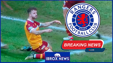 Andy Halliday paid tribute to ex-Rangers teammate Alfredo Morelos [Credit mr8man via X]