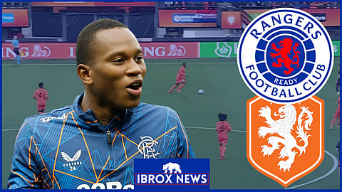 Rangers ace Neraysho Kasanwirjo in action for Netherlands Under-21s. (Credit: ESPN NL, Imago)