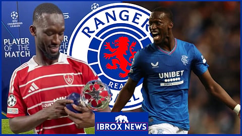 Abdallah Sima shines in Champions League after Rangers loan [credit: @SB29 on X]
