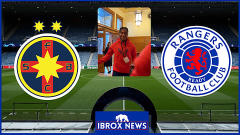 Zak Lovelace was in the Rangers squad v FCSB [Credit: Rangers on X]