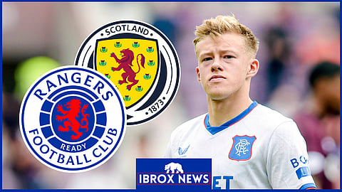 Rangers star Connor Barron suffered a blow on Scotland duty [Credit: Imago]