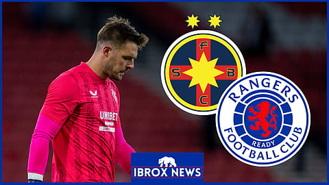 Jack Butland got lucky during Rangers v FCSB [Credit: Imago]