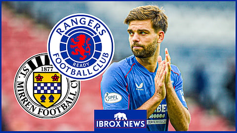 Robin Propper was subbed off for Rangers v St. Mirren [Credit: Imago]