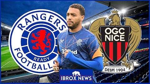 Cyriel Dessers produced a howler for Rangers v Nice [Credit: Imago]