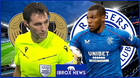 Rangers star Dujon Sterling hit out at referee in Nice game [Credit - Imago/TNT Sports via YouTube]