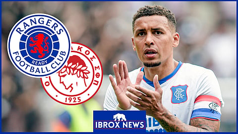 Rangers captain James Tavernier started on the bench against Olympiacos
[Credit: Imago]