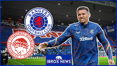 James Tavernier was dropped for Olympiacos v Rangers. Credit: Imago