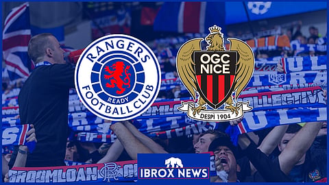 Rangers faced Nice in the Europa League