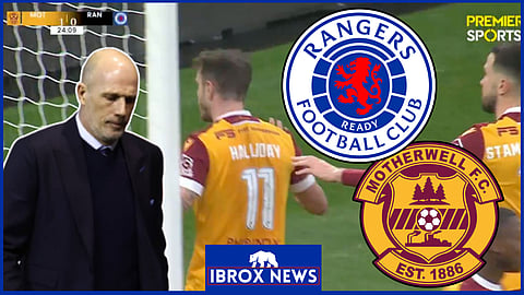 Andy Halliday put Motherwell ahead against Rangers [Credit Imago & Premier Sports]