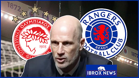 Philippe Clement faced Olympiacos in the Europa League under pressure at Rangers [Credit PLZ Soccer]