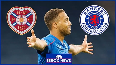 Cyriel Dessers made the difference for Rangers against Hearts [Credit: Imago]