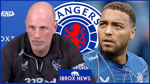 Rangers manager Philippe Clement and striker Cyriel Dessers [credit: Rangers Football Club (Official) on YouTube and Imago]
