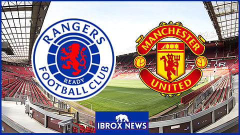 Rangers take on Manchester United at Old Trafford in the Europa League 