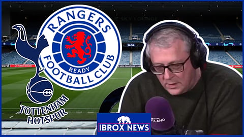 Tom English has raged at Rangers v Tottenham