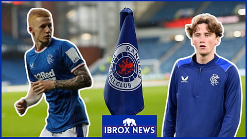 Adam Devine and Alex Lowry could leave Rangers next month [Credit: Imago]