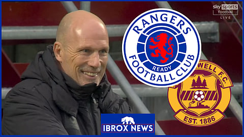 Philippe Clement baffled in Rangers clash v Motherwell. (Credit: Sky Sports Football)