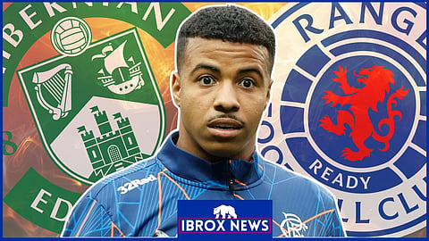 Igamane scored three for Rangers v Hibernian. (Credit: Imago)