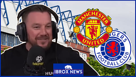 Jamie O'Hara makes Rangers dig ahead of Manchester United clash. Credit: talkSPORT / Imago