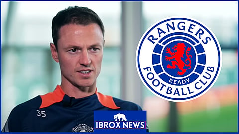 Jonny Evans has been suggested to Philippe Clement as a potential Rangers signing. Credit: Sky Sports News via YouTube