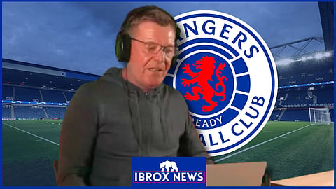 Keith Jackson launches Rangers rant. (Credit - Imago/Daily Record on YouTube)