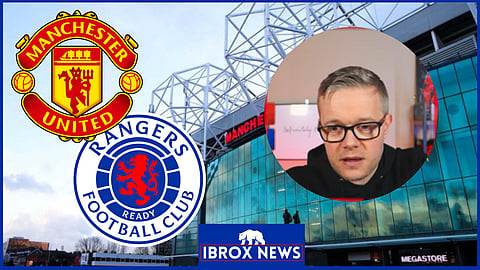 Mark Goldbridge reacted to the Europa League tie between Manchester United and Rangers. (Credit: Imago)