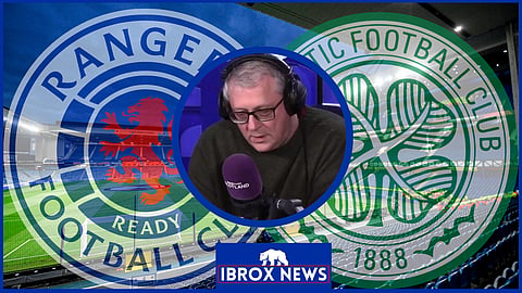 Tom English has hit back at a Celtic fan over 'Rangers agenda' (Credit: Imago/BBC Sportscene)